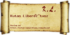 Kutas Liberátusz névjegykártya